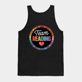 Reading Coach Teacher Interventionist Specialist Literacy Tank Top